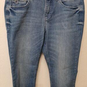 Women's Straight Leg Jeans in Light Blue Wash